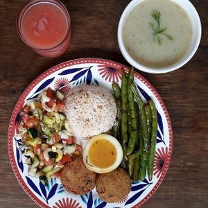 Cocina Arabe-Caribe. at Mar y Hojas Cocina Vegana in Cartagena