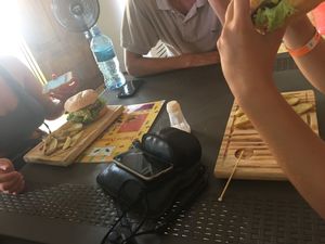 Vegan burgers ! at Mar y Hojas Cocina Vegana in Cartagena