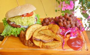 Mexicana Frijolera  at Mar y Hojas Cocina Vegana in Cartagena