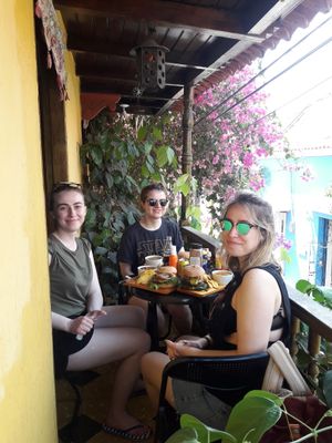 Vegan Friends at Mar y Hojas Cocina Vegana in Cartagena