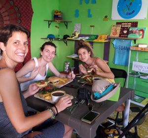 Vegan Burger at Mar y Hojas Cocina Vegana in Cartagena