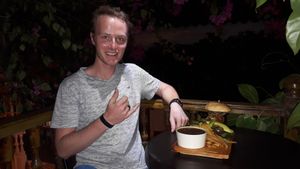 Vegan burger  at Mar y Hojas Cocina Vegana in Cartagena