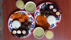 vegan lunch at Mar y Hojas Cocina Vegana in Cartagena