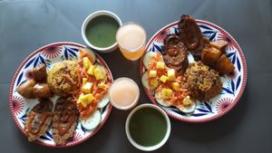 vegan lunch at Mar y Hojas Cocina Vegana in Cartagena