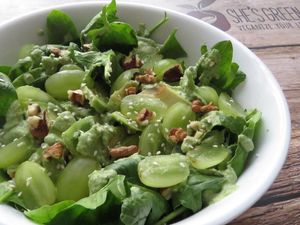 Spinach and vocado salad at She's Green Boutique & Atelier in Sibiu