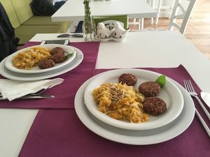 Main course at She's Green Boutique & Atelier in Sibiu