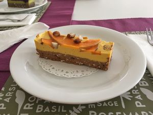 Amazing desserts at She's Green Boutique & Atelier in Sibiu