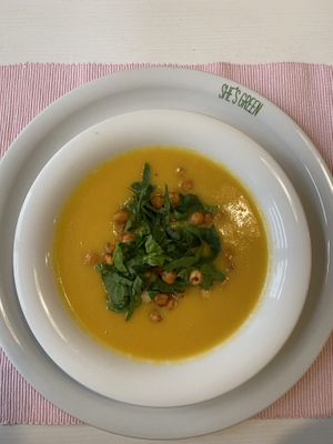 Veggie soup at She's Green Boutique & Atelier in Sibiu