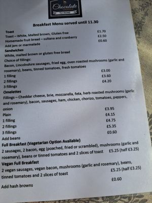  at Chocolate Orange Tearooms in Worksop