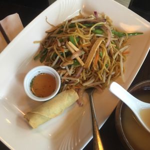 fried ramen lunch special at Wild Ginger in Brooklyn