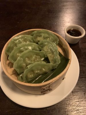 Vegetable dumplings (steamed)  at Wild Ginger in Brooklyn