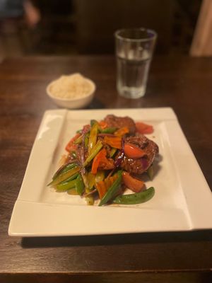 Sizzling seitan  at Wild Ginger in Brooklyn
