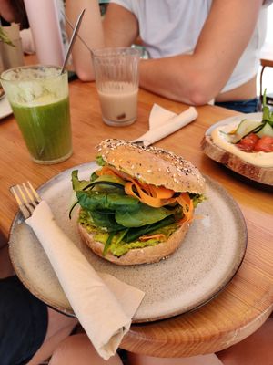 Carrot salmon bael at Goldig in Lagos