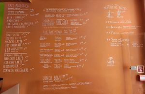 Menu at Goldig in Lagos