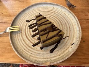 Macha cake by chef Bree WOW   at Goldig in Lagos