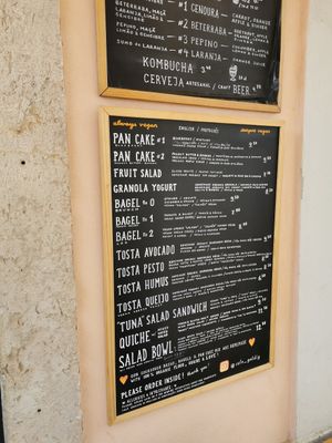 Menu at Goldig in Lagos