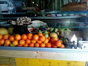 the counter at Goldig in Lagos