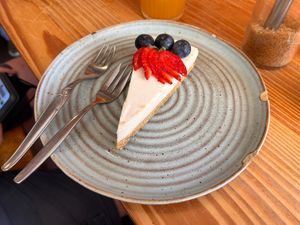 Lemon 🍋 cheesecake  at Goldig in Lagos