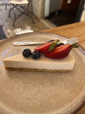 Lemon cheesecake ( sugar free gluten free)  at Goldig in Lagos