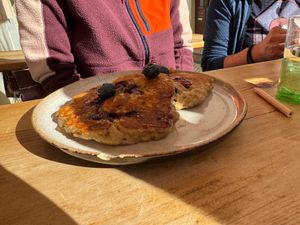 blueberry pancakes at Goldig in Lagos
