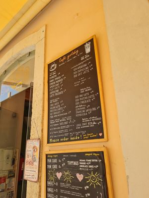 Menu at Goldig in Lagos
