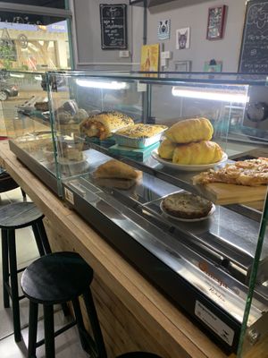 Vegan pastries (both sweet and savory) at Pop Art Cafe in Foz Do Iguacu