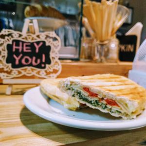 Special Vegan Panini of the day at Pop Art Cafe in Foz Do Iguacu