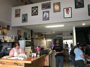 Cute place.  at Pop Art Cafe in Foz Do Iguacu