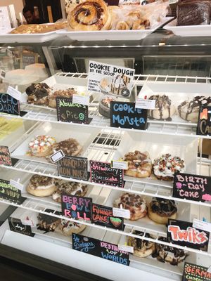 everything vegan :) at Cinnaholic in Los Angeles