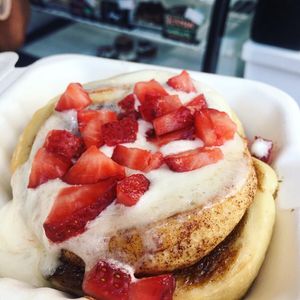 Strawberries  at Cinnaholic in Los Angeles