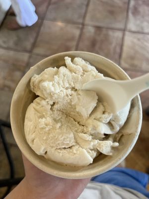 Coconut milk ice cream  at Surfing Monkey Shave Ice in Kihei