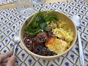 Takeaway platter at Eat of Eden in South West London