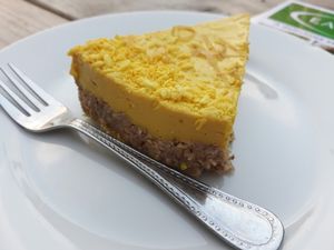 Lemon torte at Eat of Eden in South West London