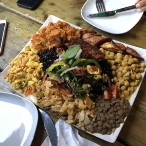 2 person sharing platter  at Eat of Eden in South West London