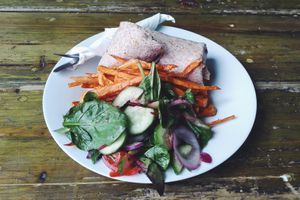 Callaloo Wrap at Eat of Eden in South West London