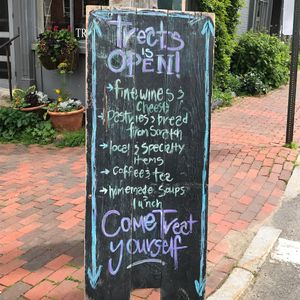 menu at Treats in Wiscasset