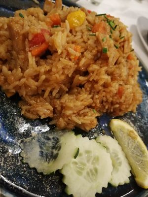 Arroz estilo tailandes con Heura. at Prick Thai in Cambrils
