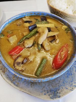 Curry verd amb Heüra at Prick Thai in Cambrils