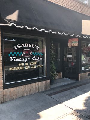 front at Isabel's Vintage Cafe in Ripon