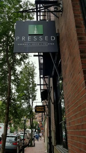 Outside at Pressed in Boston