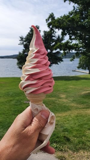 Palma Spesial, vanilla and raspberry at Palma Kiosk & Kaffebar in Sarpsborg