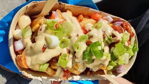 Really loaded fries! at Palma Kiosk & Kaffebar in Sarpsborg