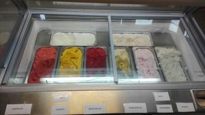 Palma's Sorbet ice assortment (from Kulinaris) at Palma Kiosk & Kaffebar in Sarpsborg