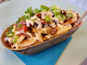 Loaded chips at Palma Kiosk & Kaffebar in Sarpsborg