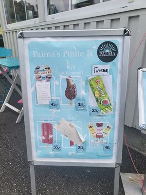 Pinne is menu at Palma Kiosk & Kaffebar in Sarpsborg