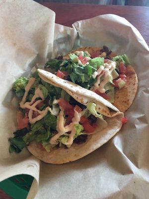Tacos at The Buzz Mill in San Marcos