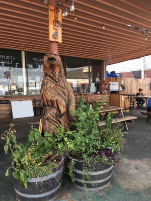 Buzz Mill patio at The Buzz Mill in San Marcos