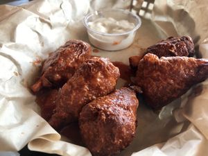 Buffalo wings  at The Buzz Mill in San Marcos