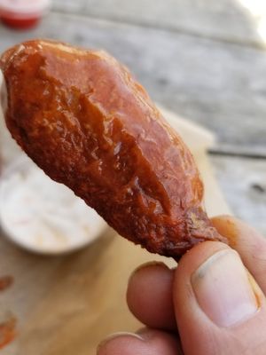 Crazy realistic buffalo wings at The Buzz Mill in San Marcos