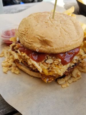 One of the best Beyond burgers i have had at The Buzz Mill in San Marcos